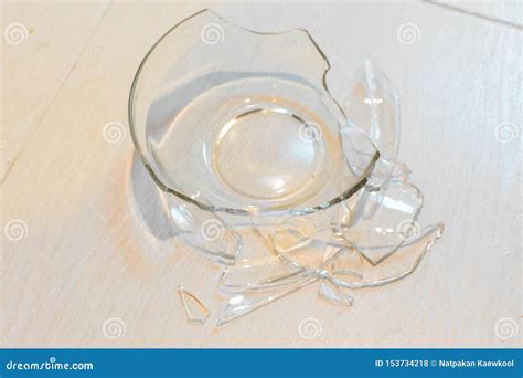 Broken Glass Cup On Floor