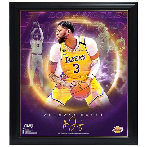 Anthony Davis Los Angeles Lakers Facsimile Signed Official Nba Print F