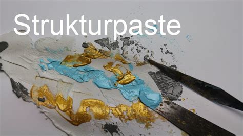 Abstraktes Bild Mit Strukturpaste Acrylmalen Ganz Einfach Demo F R