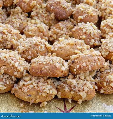 Melomakarona Traditional Greek Cookies Stock Photography