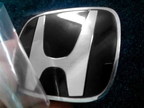 Emblema Badge Honda Preto Volante Honda Fit Gera O Metalracing