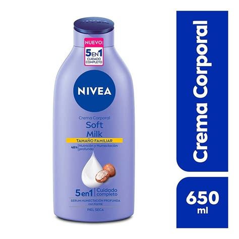 Crema Corporal Humectante NIVEA Soft Milk Soft Milk 650 Ml Walmart