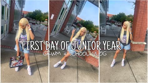 Grwm First Day Of School Junior Year Mini School Vlog Youtube