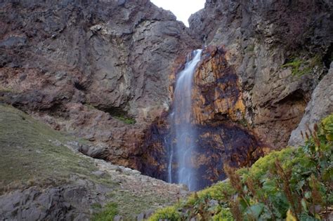 Premium Photo | Waterfall in mount aragats