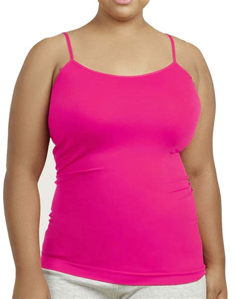 Wholesale Womens Plus Size Seamless Cami Hot Pink Dollardays