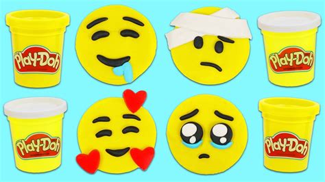 How To Make Cute Play Doh Emojis Youtube