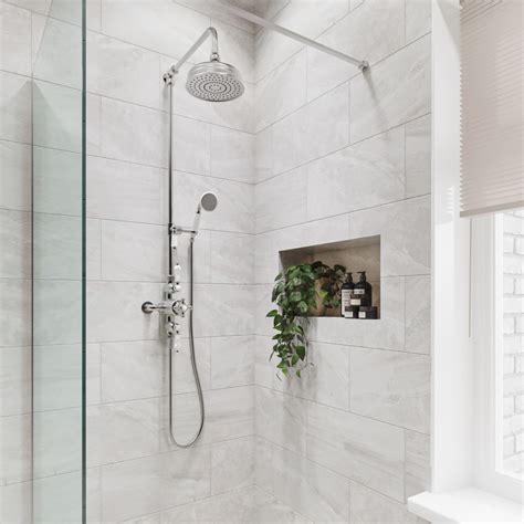 Traditional Exposed Thermostatic Shower Set Chrome Camden Better