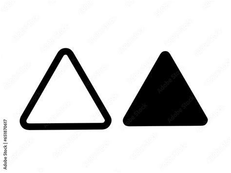 Vector Triangle With Rounded Corners Stock Vector Adobe Stock