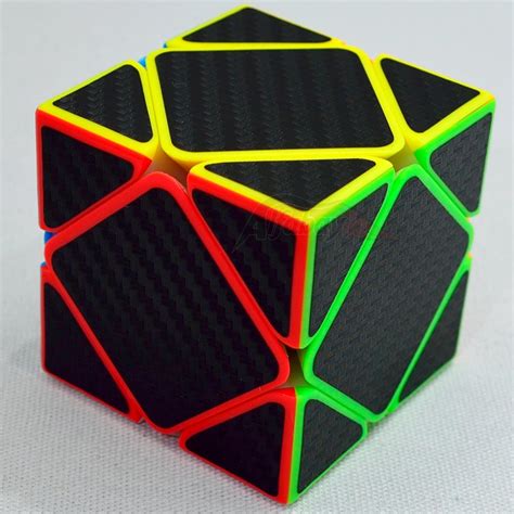 Set Cubo Magico Carbono One Black Carbon Pe As Moyu Pyramin Skewb