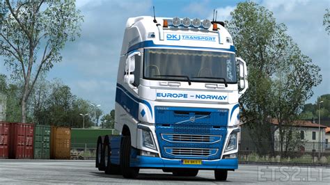 Volvo Fh16 2012 Dkj Transport Skin Ets2 Mods