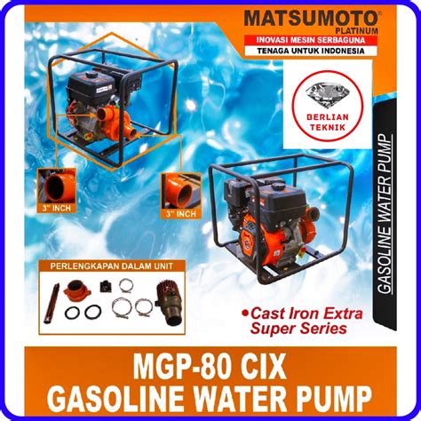 Jual Mesin Pompa Air Bensin High Pressure Pump Matsumoto MGP 80 CIX 3