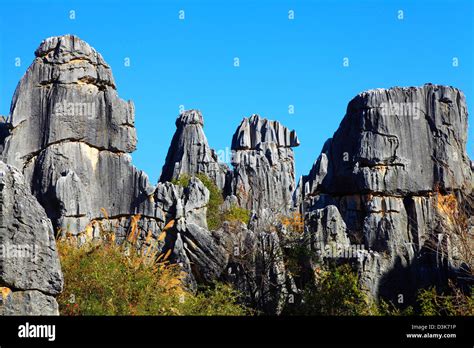 China Yunnan Shilin Stone Forest Stock Photo Alamy