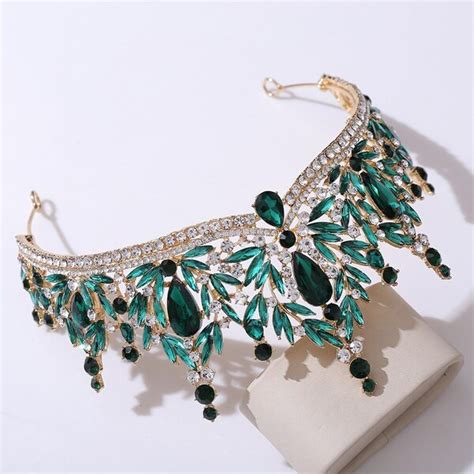 Tiara Verde Helsinki Para Quincea Era Novias Y Quincea Eras