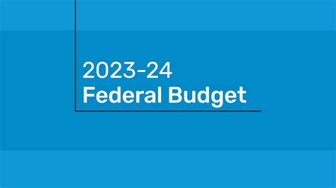 2023 24 Federal Budget Summary Avance