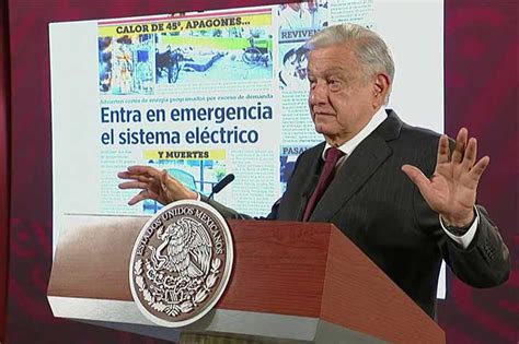 Amlo Descarta Problemas En El Suministro Eléctrico Ante “apagones” Informativo Entre Todos