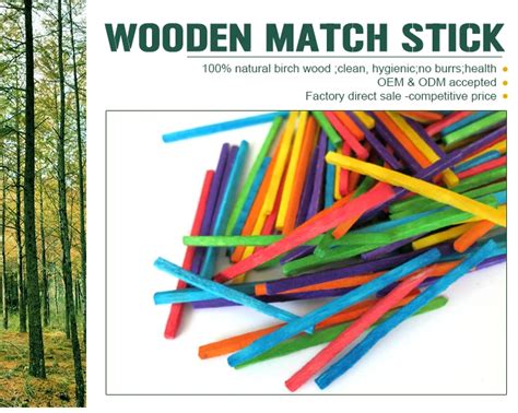 Factory High Quality Colored Small Wooden Stick Matches Buy Wooden