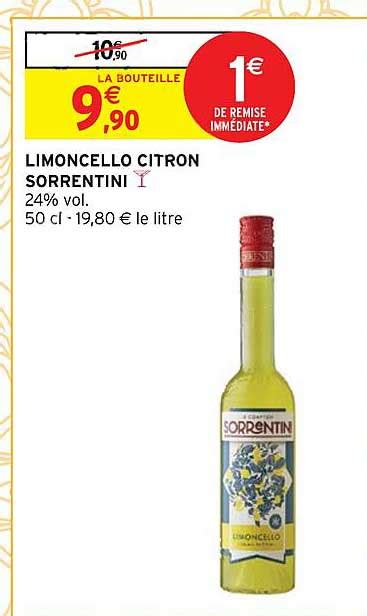 Promo Limoncello Citron Sorrentini Chez Intermarch Hyper Icatalogue Fr