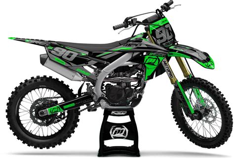 Custom Yamaha Dirt Bike Heet Green Graphics Free Shipping Motopro