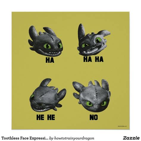 Toothless Face Expression Chart | Funny posters, How to train your ...