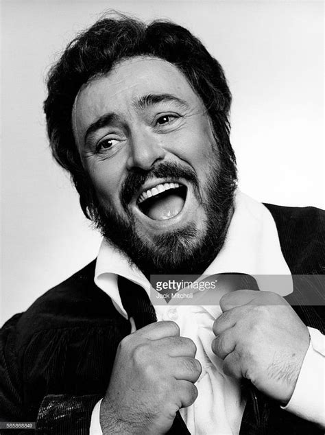 Italian Operatic Tenor Luciano Pavarotti 1985 Photo By Jack Mitchell