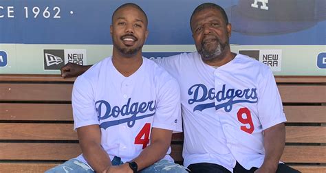 Michael B. Jordan Celebrates Father’s Day at Dodger Stadium! | Michael ...