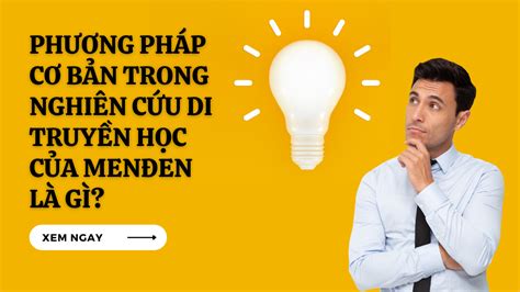 Giải Đáp Phương pháp cơ bản trong nghiên cứu di truyền học của Menđen