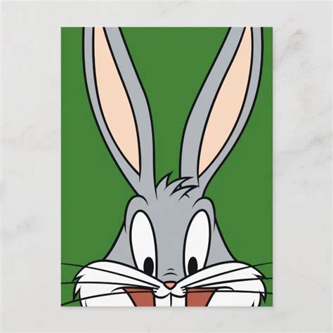 BUGS BUNNY™ Smiling Face Postcard | Zazzle