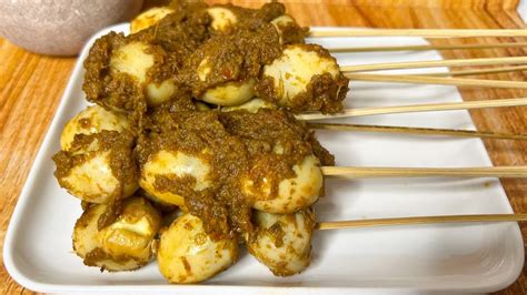 RESEP RENDANG TELUR PUYUH Cara Membuat Sate Telur Puyuh Bumbu Rendang