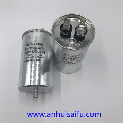 Cbb65 25uf 450vac Round Ac Air Conditioner Start Capacitor China Cbb65 Air Conditioning