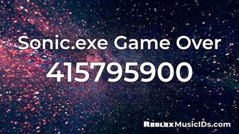 20 Popular Sonic Exe Roblox Music Codes Ids Working 2021 Youtube