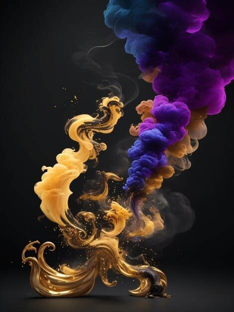 Premium AI Image | Colourful Smokey Wallpaper