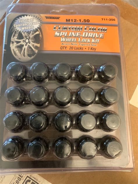 Dorman Spline Drive Wheel Lock Set M Black Pack Free