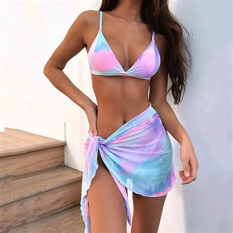 Maillot De Bain Trois Pi Ces Imprim Tie Dye Capsule St Barth