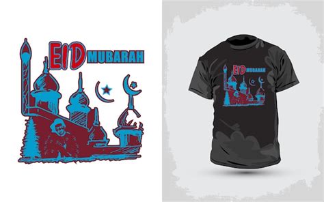 Premium Vector Ramadan Kareem Amp Eid Mubarak Or Typography Tshirt Design