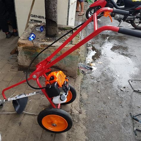 Jual Mesin Potong Rumput Dorong Brush Cutter Babat Rumput Shopee