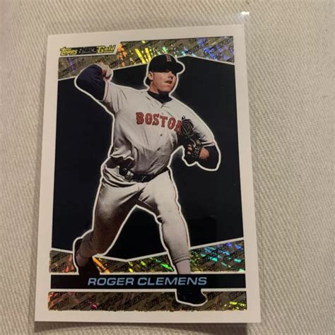 Topps Or Noir Roger Clemens Red Sox De Boston Eur