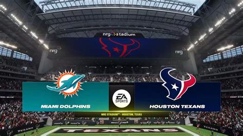 Dolphins Vs Texans Week Simulation Madden Rosters Youtube