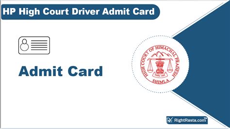 Hp High Court Driver Admit Card 2023 Out 11 Oct Get Call Letter