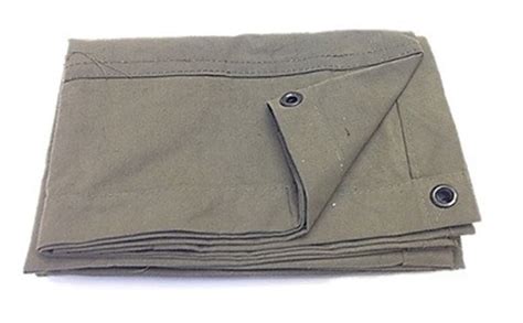 Us Gicanvas Tarp Original Army 12 Oz Weight 8 X 10 Water Resistant