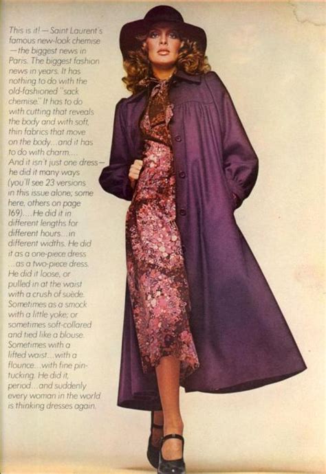 Super Seventies — Rene Russo For Vogue Us October 1974 Photo By