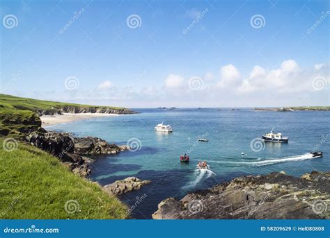 Great Blasket Island Ireland Stock Image Image Of Coming Water