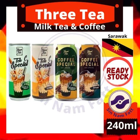 Three Tea Teh C Special Sarawak Kopi Ml Gula Apong Sarawak Caramel