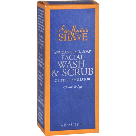 Sundial Brands Shea Moisture Shave Facial Wash And Scrub 4 Oz