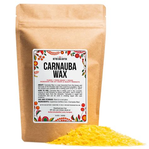 Carnauba Wax (16 oz) - T1 Premium Grade - Better Shea Butter