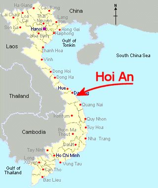 Vietnam Map Hoi An