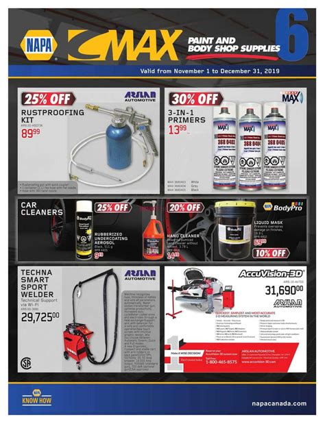 NAPA Auto Parts CMAX Catalog November 1 to December 31