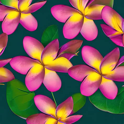 Plumeria Flowers Digital Graphic Creative Fabrica