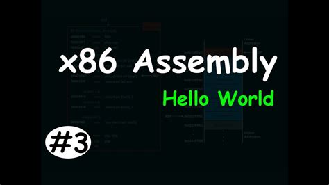 X86 Assembly 3 C Programming Basics Hello World Youtube