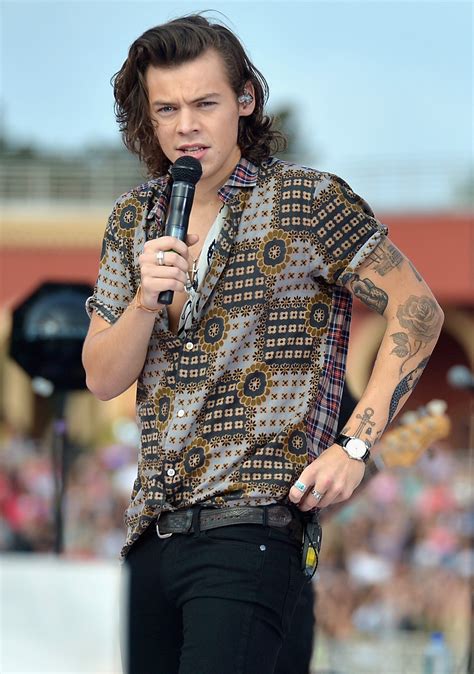 Harry Styles King Of Printed Shirts Photos Gq