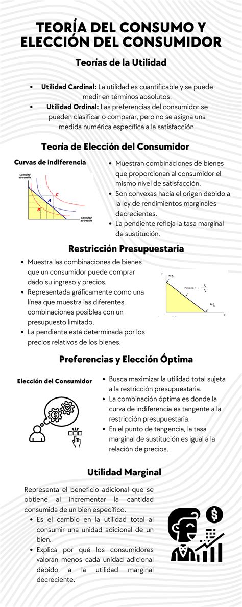 Infografía Microeconomía Pc Unidad 3 Teoría De Elección Del